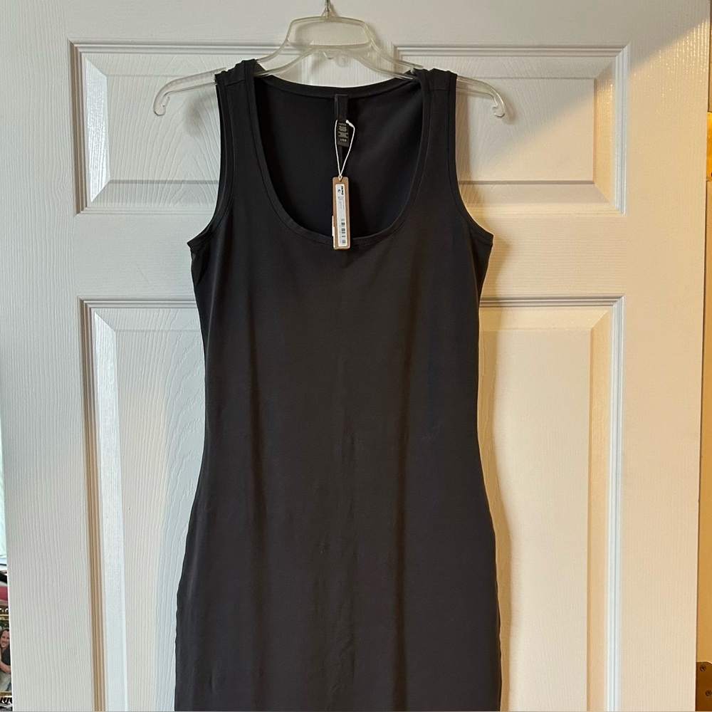 NWT Skims New Vintage Scoop Neck Long Maxi Dress - Ash Grey - Size Large